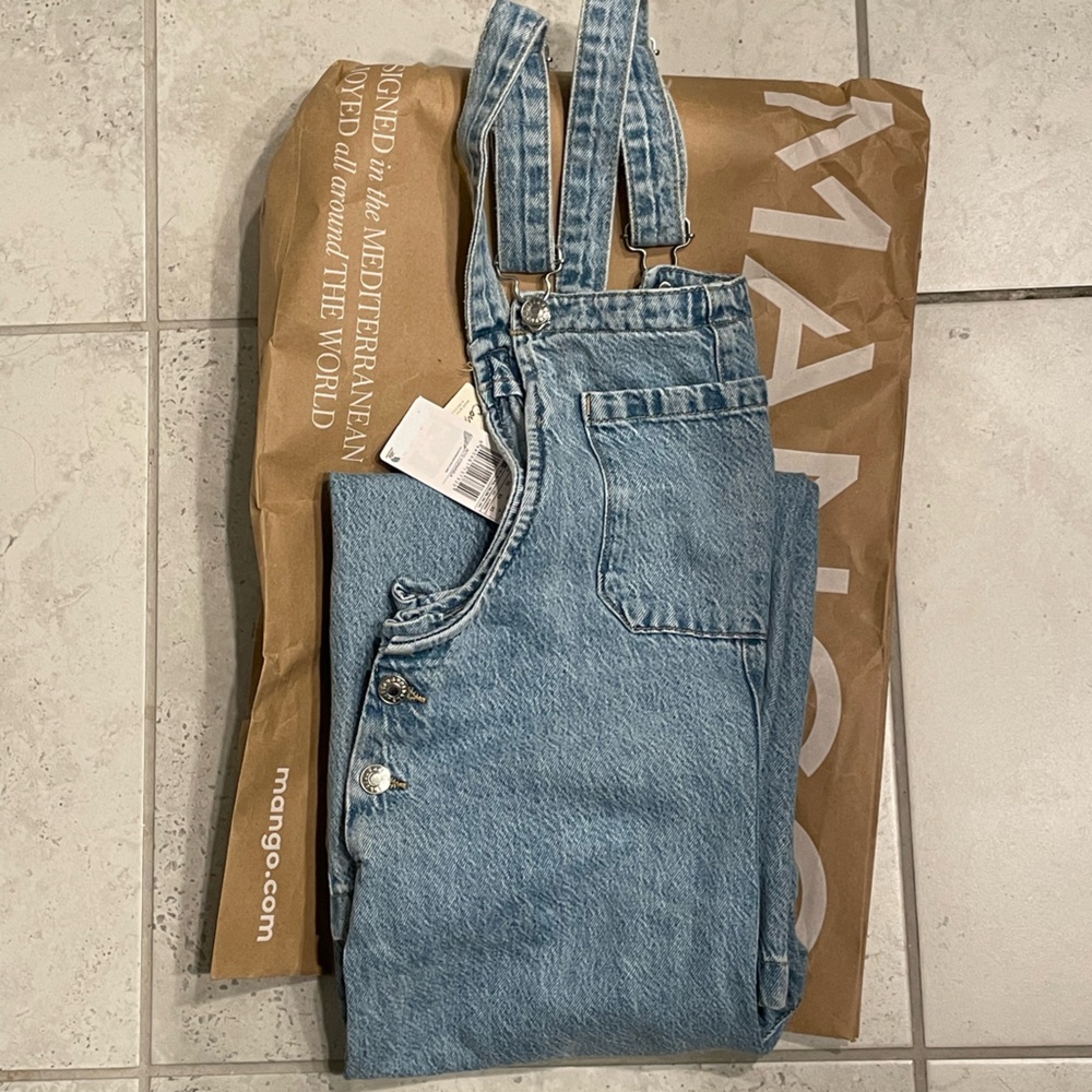 ❌SOLD❌ Mango Denim culotte dungarees overalls